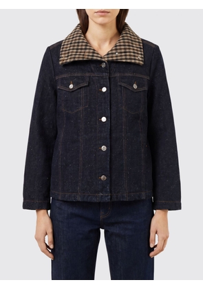 GANNI Jacket Woman color Blue