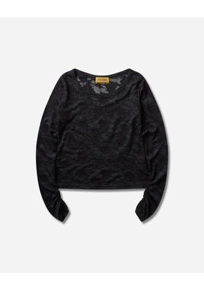 Women s Hysteric Rose Jacquard Baby T-Shirt Black