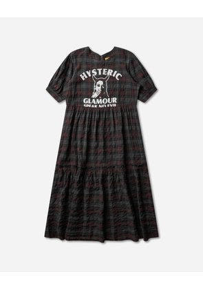 Women s Speak No Evil Checkered Dress Red
