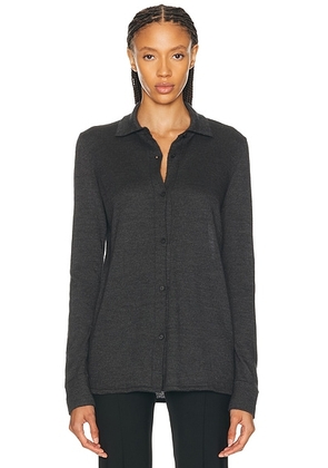 The Row Ocari Top in Anthracite - Charcoal. Size M (also in S, XS, L).