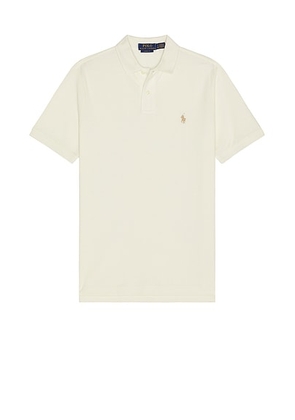 Polo Ralph Lauren Mesh Short Sleeve Polo in Parchment Cream - Cream. Size M (also in S).