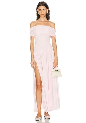 Ronny Kobo Irulan Dress in Icy Pink - Pink. Size XS (also in M, S).