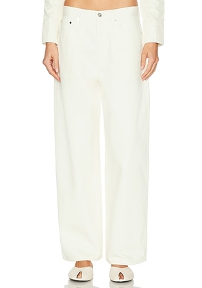EB Denim Brea Relaxed Baggy Jeans in Bone - White. Size 25 (also in 23, 24, 26, 27, 28).