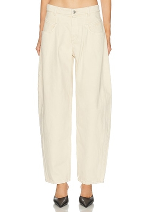 Isabel Marant Lisha Wide Leg in Beige - Cream. Size 36 (also in 38, 40).