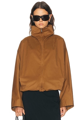 NOUR HAMMOUR Francois Jacket in Camel - Brown. Size S (also in M, L).