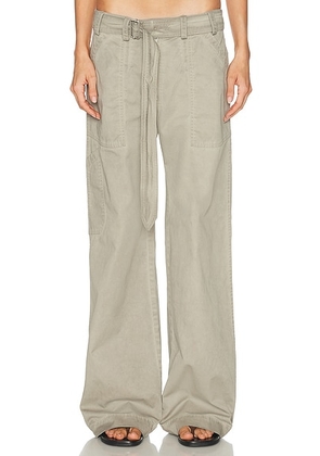 Acne Studios Parko Twill Trench Trouser in Clay Beige - Beige. Size 42 (also in 34, 36, 38, 40).