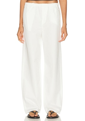 GRLFRND Kacey Pull On Wide Leg in Creme - Cream. Size XS (also in S, M, L, XL).