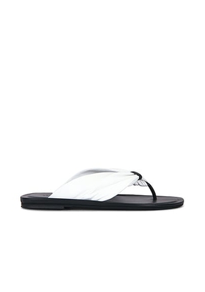 Loulou de Saison Agora Draped Sandal in White - White. Size 41 (also in 39).