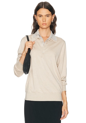 Acne Studios Koyat Silky Wool Sweater in Beige & Grey - Beige. Size S (also in XS, M, L).