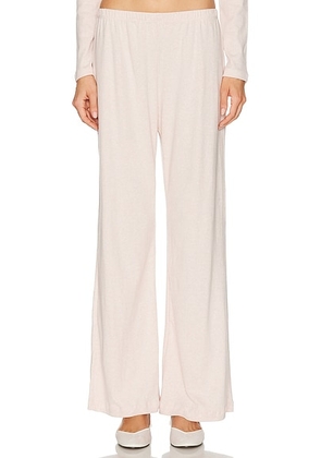 LESET Nando Lounge Pant in Petal Melange - Blush. Size M (also in XS, S, L, XL).