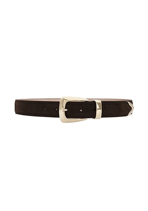 KHAITE Benny 30mm Belt in Coffee - Brown. Size 80 (also in 70, 75, 90).