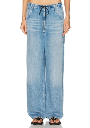 AGOLDE Shaw Jean in Script - Blue. Size XL (also in M, S, XS).