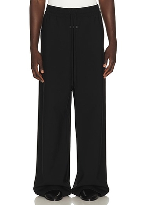 Fear of God Wide Leg Drawstring Pants in Black - Black. Size S (also in M).