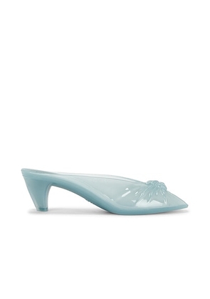Chloe Jelly Open Toe Mule in Spearmint - Blue. Size 41 (also in ).