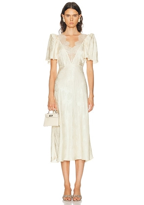 Ronny Kobo Philo Dress in Marble - Beige. Size XS (also in S, M, L).