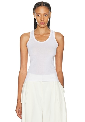 The Row Cendrea Top in White - White. Size L (also in ).