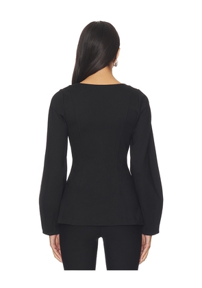 ALIGNE Bonnie Ponte Waisted Blazer in Black. Size 2. Also in 0, 4, 6.