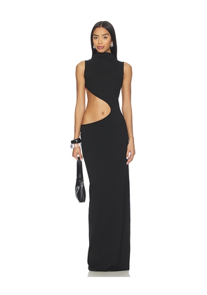 Cha The Label Cut Out Maxi Dress in Black. Size M/L. Also in XS/S.