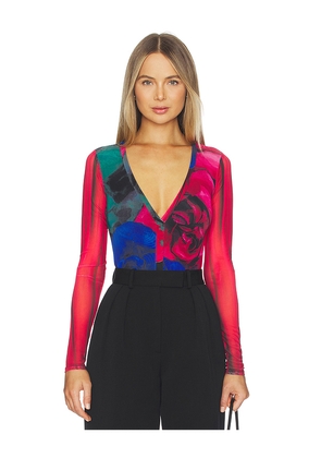 AFRM Harris Bodysuit in Fuchsia,Navy. Size 1X. Also in XS.
