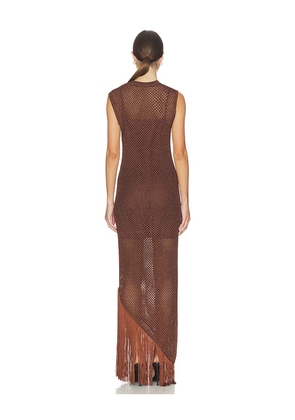 ALLSAINTS Jessie Dress in Brown. Size L. Also in M, S, XS.