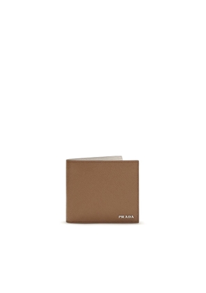 Prada Beige Calf Leather Bos Taurus Wallet