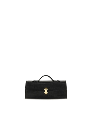 Savette Black Raffia Handbag
