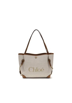 Chloé Beige Cotton Shoulder Bag