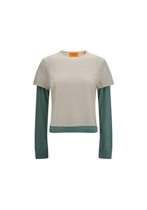 Guest in Residence Beige Cotton Sweatshirt - M