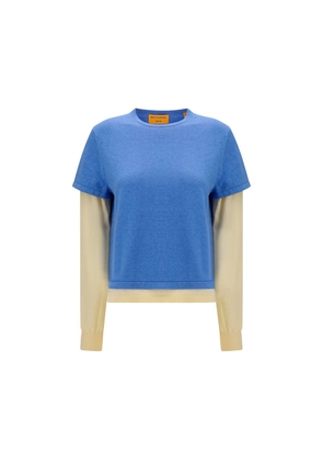 Guest in Residence Blue Cotton Sweatshirt - M