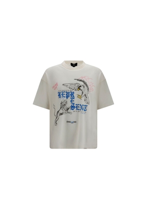Represent Beige Cotton T-Shirt - L