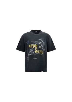 Represent Black Cotton T-Shirt - L