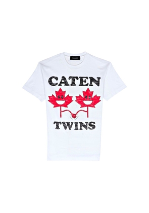 Dsquared² White Cotton T-Shirt - L