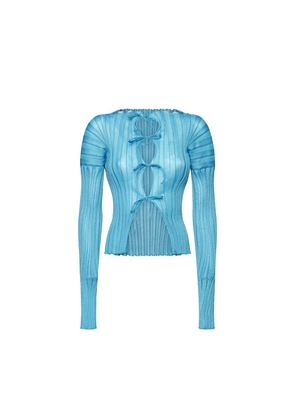 A. ROEGE HOVE Blue Cotton Cardigan - M