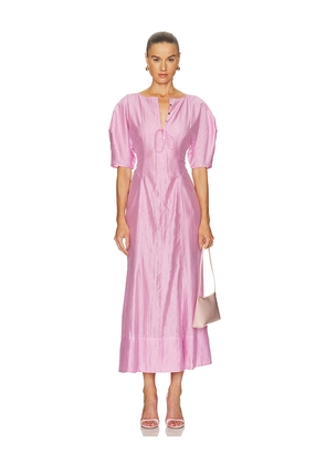 Camila Coelho Liora Midi Dress in Mauve. Size L. Also in M, S, XL, XS, XXS.