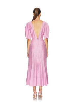 Camila Coelho Liora Midi Dress in Mauve. Size L. Also in XS, XXS, S, M, XL.