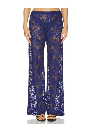 Amanda Uprichard Mariko Pants in Navy. Size L. Also in S, XS, M, XL.