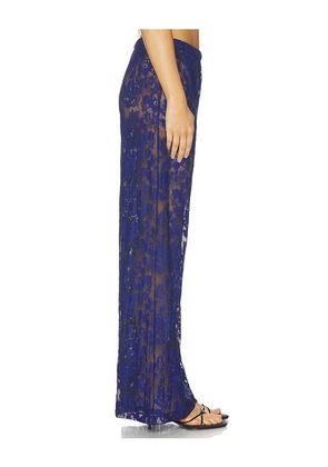 Amanda Uprichard Mariko Pants in Navy. Size L. Also in M, S, XL, XS.