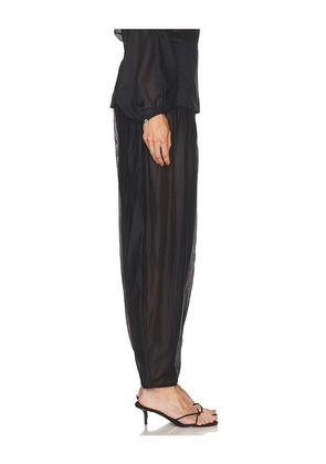 Camila Coelho Evelia Pant in Black. Size L. Also in XS, XXS, S, M, XL.