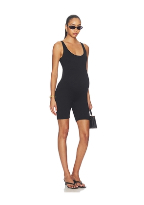 BUMPSUIT The Cindy Romper in Black. Size L. Also in M, S, XL, XS.