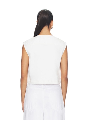 CLOSED Denim Vest Top in White. Size L. Also in XS, S, M, XL.
