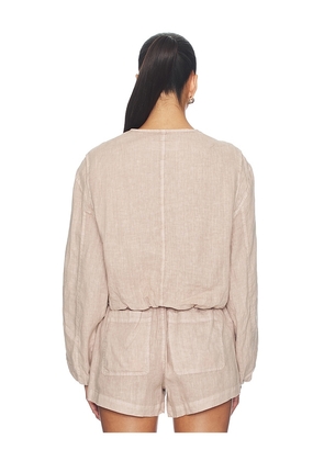 BLANKNYC Long Sleeve Jacket in Brown. Size L. Also in S.