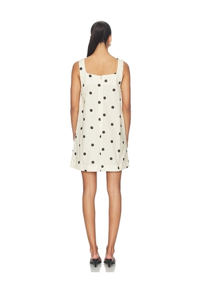 BLANKNYC Polka Dot Mini Dress in Cream. Size L. Also in XS, S, M.