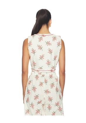 Agua Bendita Madison Cherish Top in Multi. Size L. Also in S, M.