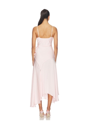 Bardot x REVOLVE Sorrel Mock Wrap Maxi Dress in Pink. Size 10. Also in 2, 4, 6, 8, 12.