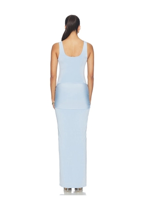 BUMPSUIT The Solene Dress in Blue. Size L. Also in XL.