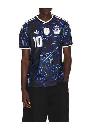 adidas Originals Afa Argentina 26 2010 Away World Cup Jersey in Black. Size M. Also in S, XL/1X.