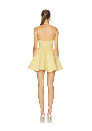Camila Coelho Cassia Mini Dress in Yellow. Size L. Also in XS, XXS, S, M, XL.