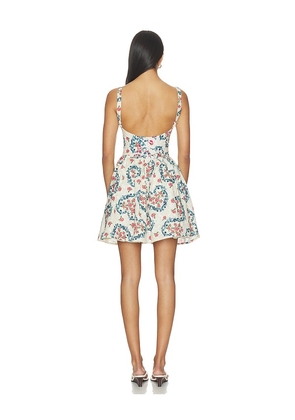 Agua Bendita Spring Cherish Dress in Cream. Size L. Also in M, S.