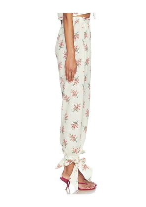 Agua Bendita Silvia Cherish Pant in Multi. Size L. Also in S, M.