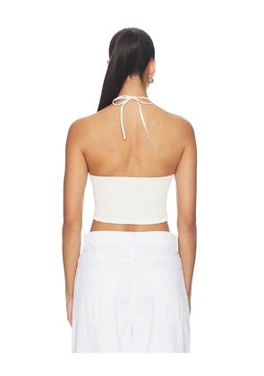 Agua Bendita Serenity Ivy Top in White. Size M. Also in S.